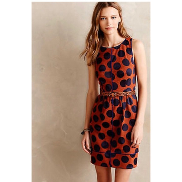 Anthropologie Dresses & Skirts - Maeve Roken Circle Print Dress Big Dot Print